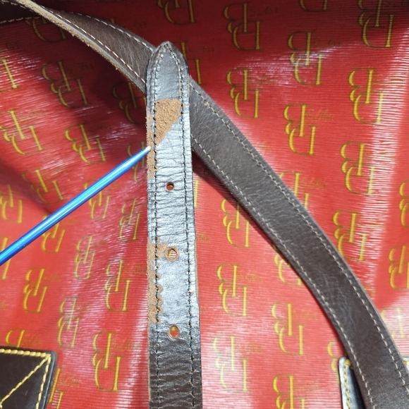 Dooney & Bourke Tote Handbag Womens‎ Multi All Over Logo Print Buckle Closure - Picture 10 of 14